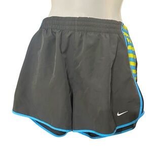 Nike Black and Blue Athletic Shorts Size L